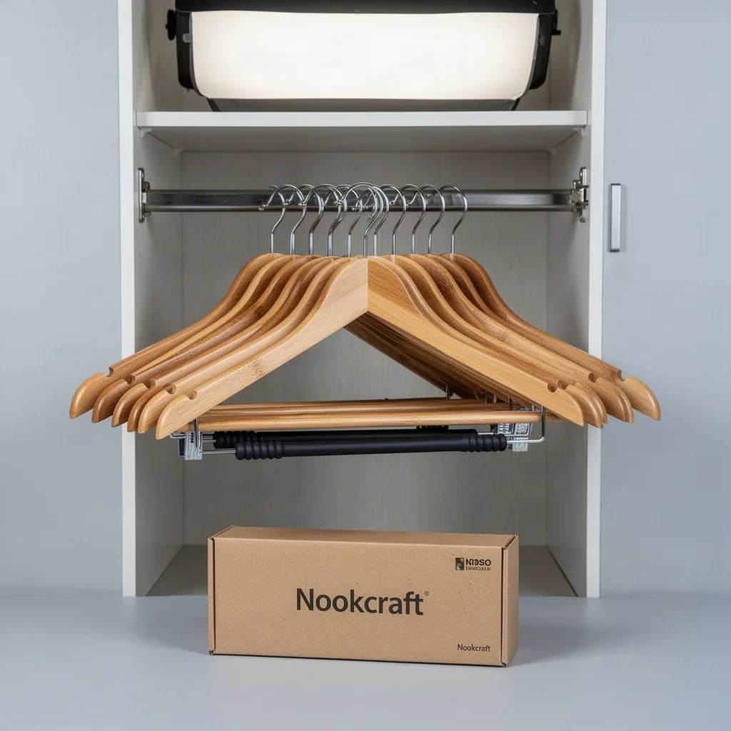 Nookcraft Contoured Garment Hanger Pack